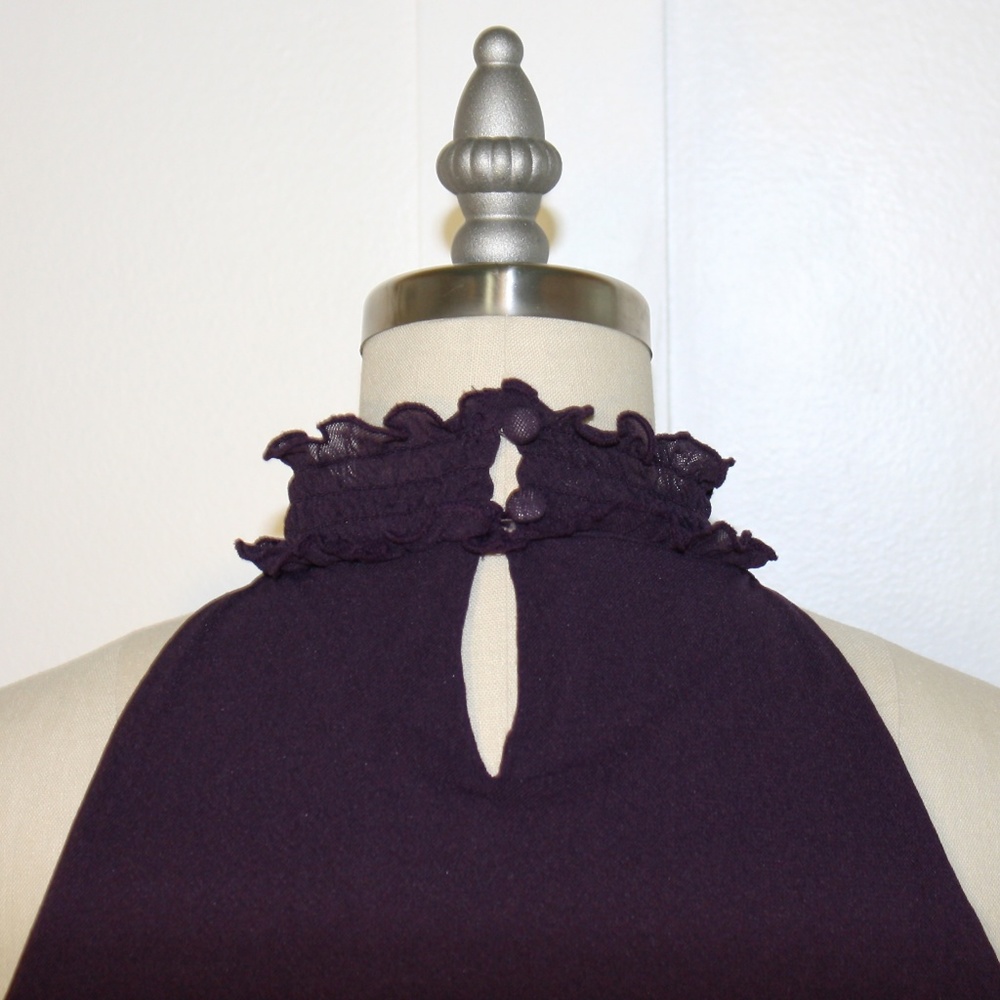 The Limited Purple Ruffle Front Top - Picture 4 of 4